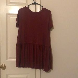 Rust colored boutique  fall tunic, never worn